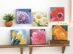 キラキラのとりこ ! 夢中で貼るだけお花のアートパネルコレクション　6ヵ月コース (23あきふゆ)