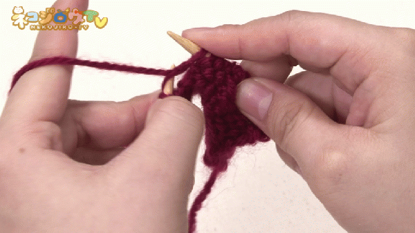 引き返し編み(段消し) | 棒針編みの基本