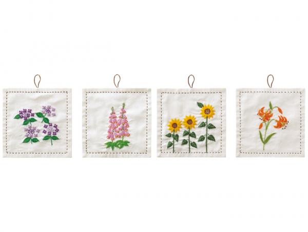 針と糸のガーデニング　可愛いお花のフランス刺しゅうコレクション　12ヵ月コース (23あきふゆ)
