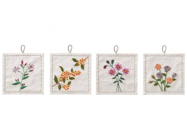 針と糸のガーデニング　可愛いお花のフランス刺しゅうコレクション　12ヵ月コース (23あきふゆ)